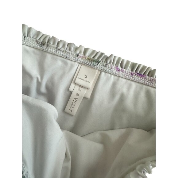 SEA & VIOLET Floral Two Piece Bikini Swimsuit Size Small - Picture 3 of 6